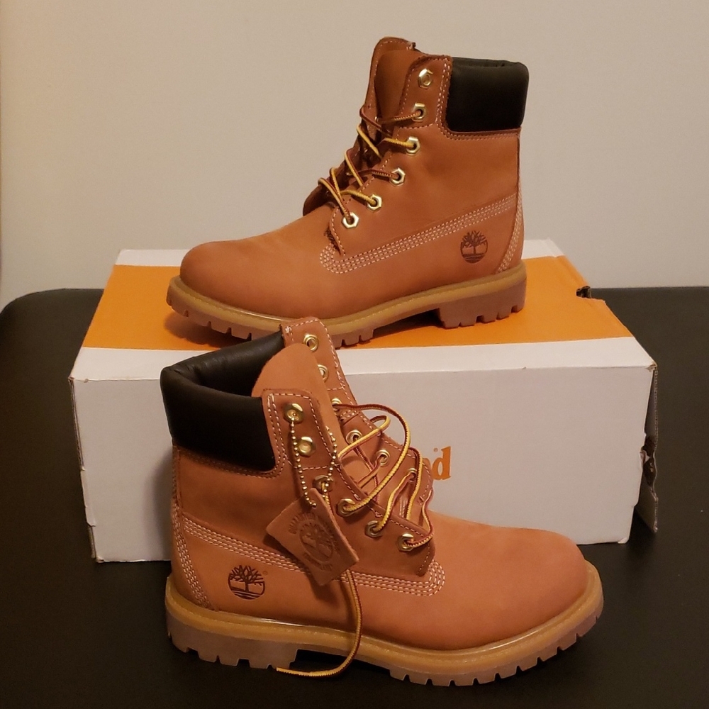 Timberland Premium 6 In Lace Waterproof Wheat Women's 6